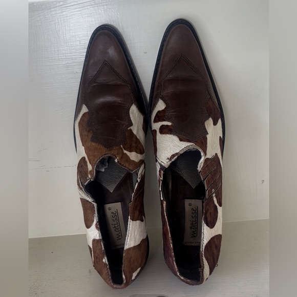 Matisse Women’s Calf Hair Cow Hide Leather Booties Size 8.5 - Picture 4 of 9